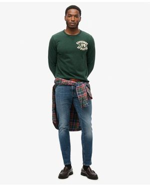Superdry & Co Vintage Athletic Long Sleeve Top - Green
