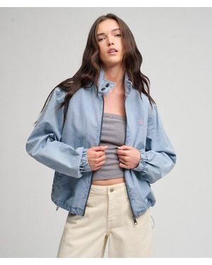 Superdry & Co Cotton Harrington Jacket - Blue