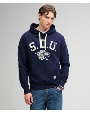 Superdry & Co Athletic Essentials Hoodie - Blue