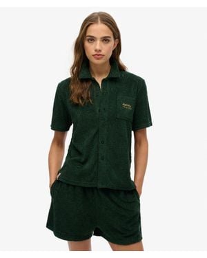 Superdry Country Club Towelling Shirt - Green