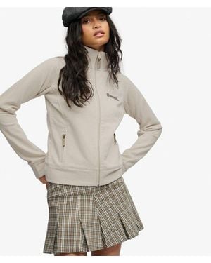 Superdry Bench X & Co Bench High Neck Sweat Track Top - Grey