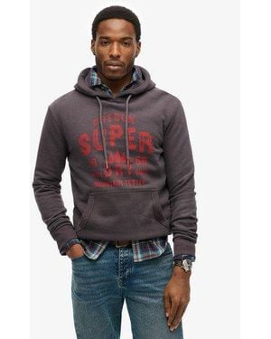 Superdry 'Work Shop Hoodie Dark - Red