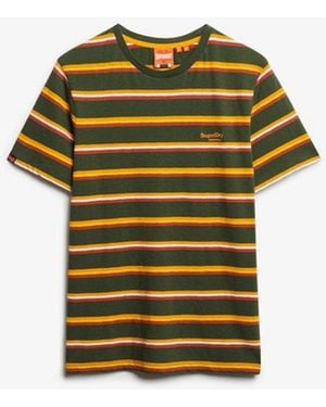 Superdry & Co Essentials Stripe T-shirt - Yellow