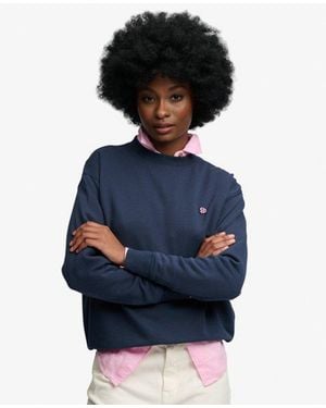 Superdry Essential Heritage Crew - Blauw