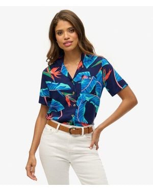 Superdry & Co Beach Resort Shirt - Blue