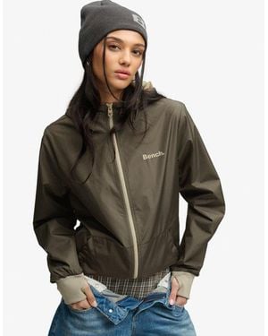 Superdry Bench X & Co Bench Hooded Shell Zip Jacket - Brown