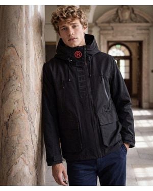 Superdry & Co Hooded Ultimate Embroidered Windbreaker - Blue
