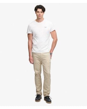 Superdry & Co The Merchant Store - Sateen Five Pocket Trousers - White