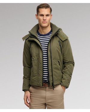 Superdry & Co Hooded Microfibre Arctic Windcheater Jacket - Green
