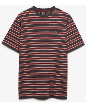 Superdry & Co Oversized Stripe T-shirt - Red