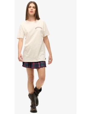 Superdry Oversized Tattoo Graphic T-shirt - White