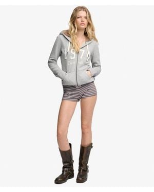 Superdry Athletic Essentials Fold Over Short - Grey