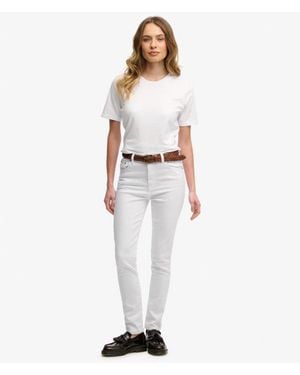 Superdry High Rise Skinny Jeans - White
