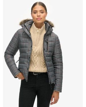 Superdry & Co Tweed Fuji Jacket - Grey