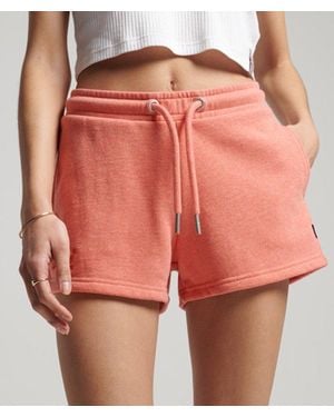 Superdry & Co Organic Cotton Vintage Logo Jersey Shorts - Pink