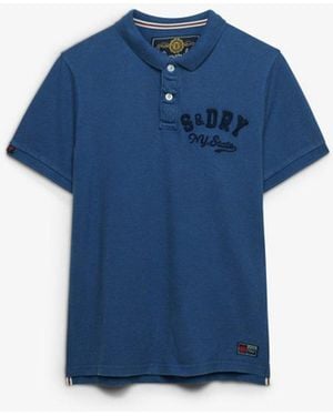 Superdry & Co Vintage Athletic Polo Shirt - Blue