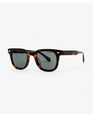 Superdry Femme Lunettes De Soleil Rétro Carrées Taille: 1Taille - Noir