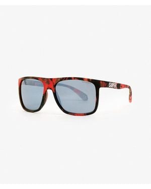 Superdry Homme Lunettes De Soleil De Sport Carrées Taille: 1Taille - Bleu