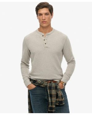 Superdry The Merchant Store - Grandad Top - Gray