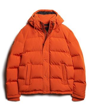 Superdry & Co & Co Everest Short Hooded Puffer Jacket - Orange