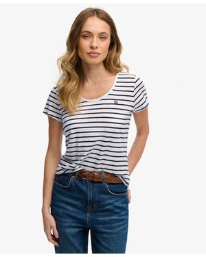 Superdry & Co Studios Scoop Neck T-shirt - Blue