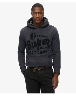 Superdry Records Hood - Black