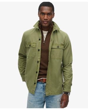 Superdry Military Long Sleeve Overshirt - Green