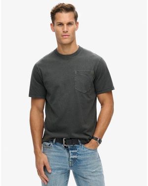 Superdry & Co Contrast Stitch Pocket T-shirt - Grey