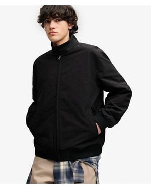 Superdry & Co Campus Gewatteerde Harrington Jas - Zwart
