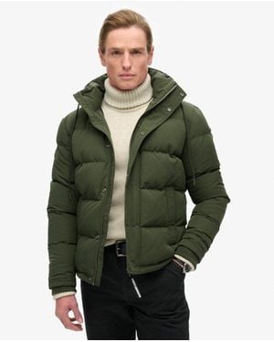 Superdry & Co Everest Short Hooded Puffer Jacket - Green