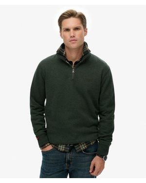 Superdry & Co Essential Logo Half Zip - Green