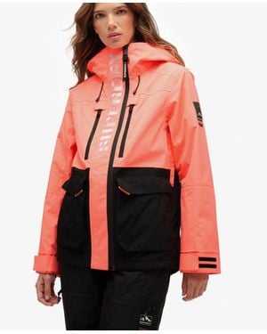 Superdry & Co Ultimate Freestyle Ski Jacket - Red