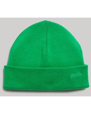 Superdry Beanie Met Vintage Logo - Groen
