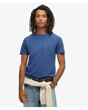 Superdry & Co Essential Washed Pocket T-shirt - Blue