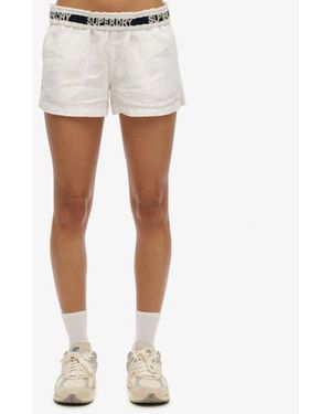 Superdry & Co Linen Shorts - White