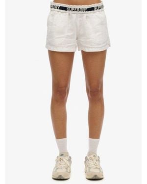 Superdry & Co Linen Shorts - White