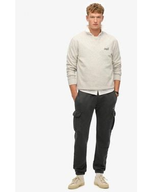 Superdry & Co Micro Logo Cargo joggers - White