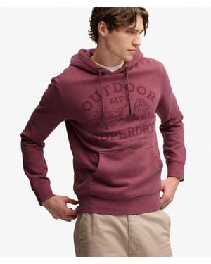 Superdry & Co Outdoor Icon Hoodie - Red
