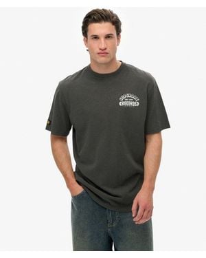 Superdry & Co Record Label Oversized T-shirt - Green