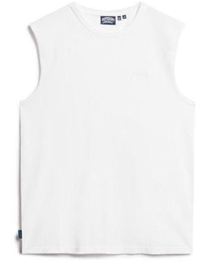 Superdry & Co Classic Organic Cotton Essential Logo Tank Top - White