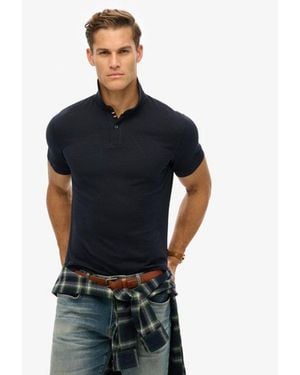 Superdry & Co City Pique Polo Shirt - Blue