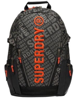 Superdry Tarp All Over Print Rucksack - Black