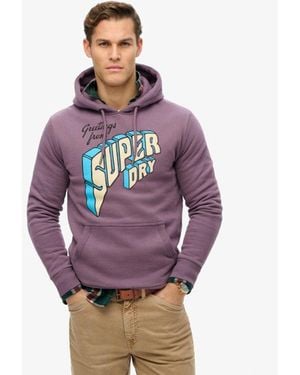 Superdry North Cali Hoodie - Purple