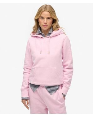 Superdry & Co Essential Logo Embroidered Hoodie - Pink