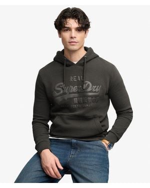 Superdry & Co Vintage Logo Tonal Hoodie - Black
