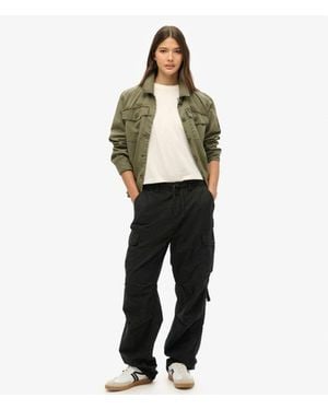 Superdry & Co Low Rise Para Cargo Trousers - Black