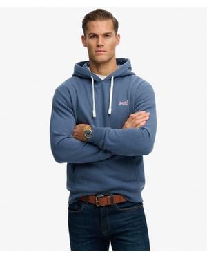 Superdry & Co Essential Logo Classic Hoodie - Blue