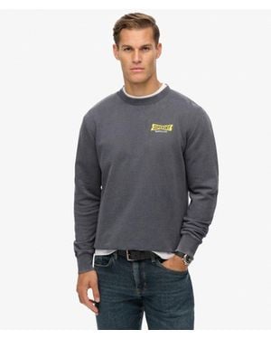 Superdry & Co Heritage Tab Loose Crew Sweatshirt - Grey