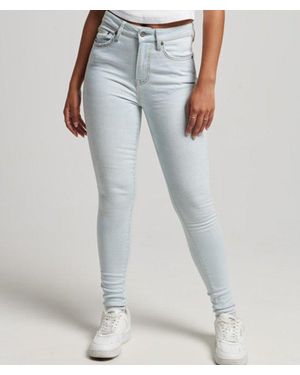 Superdry & Co Ladies Classic Organic Cotton High Rise Skinny Denim Jeans - Blue
