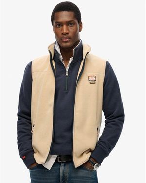 Superdry & Co Active Fleece Gilet - Blue